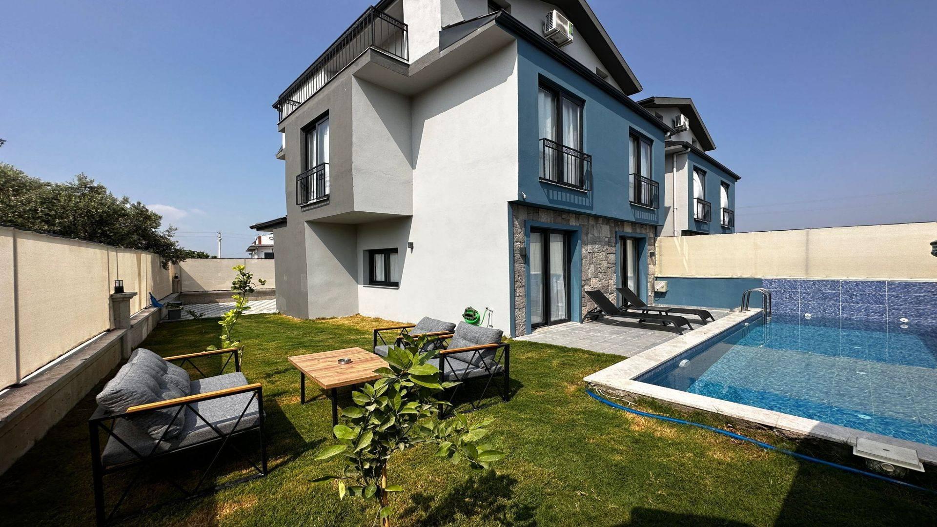 Fethiye Karaçulha'da Modern Tasarımlı, Özel Havuzlu, Kiralık Villa-40874
