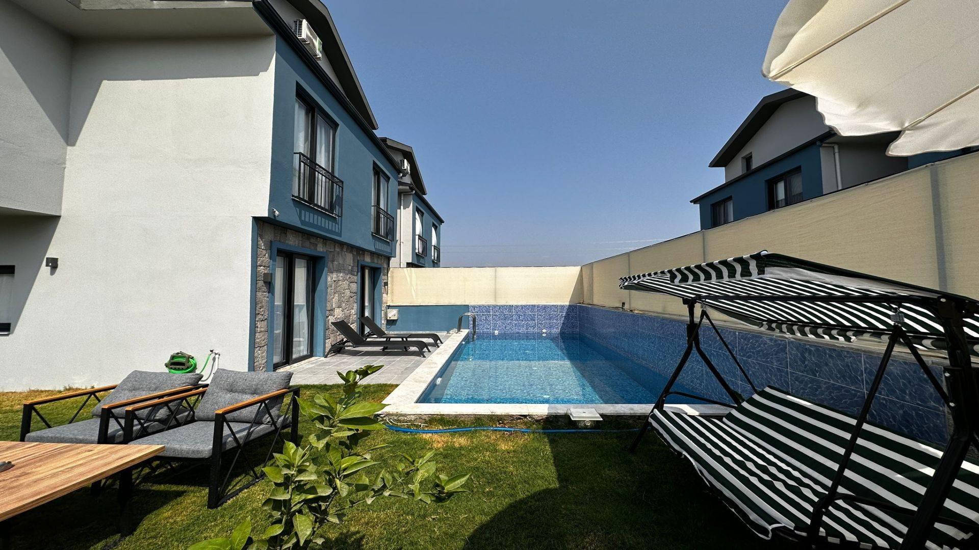 Fethiye Karaçulha'da Modern Tasarımlı, Özel Havuzlu, Kiralık Villa-40874