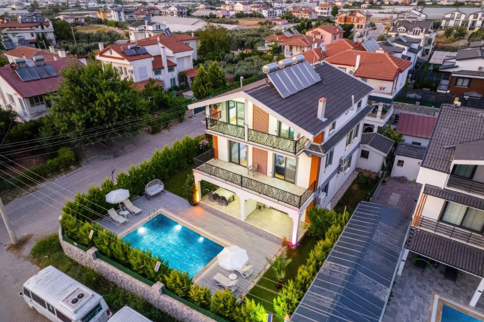 Fethiye Karaçulha'da Sessiz Doğada, Özel Havuzlu, Geniş Villa -35322