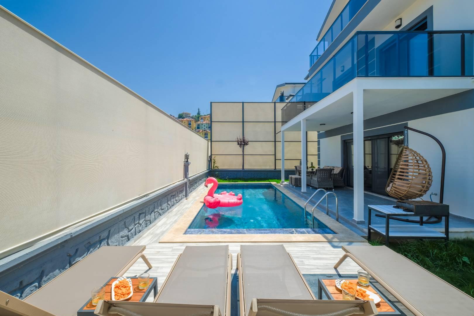 Fethiye Karaçulha'da Nezih Konumda, Özel Havuzlu, 6 Kişilik Villa-41936