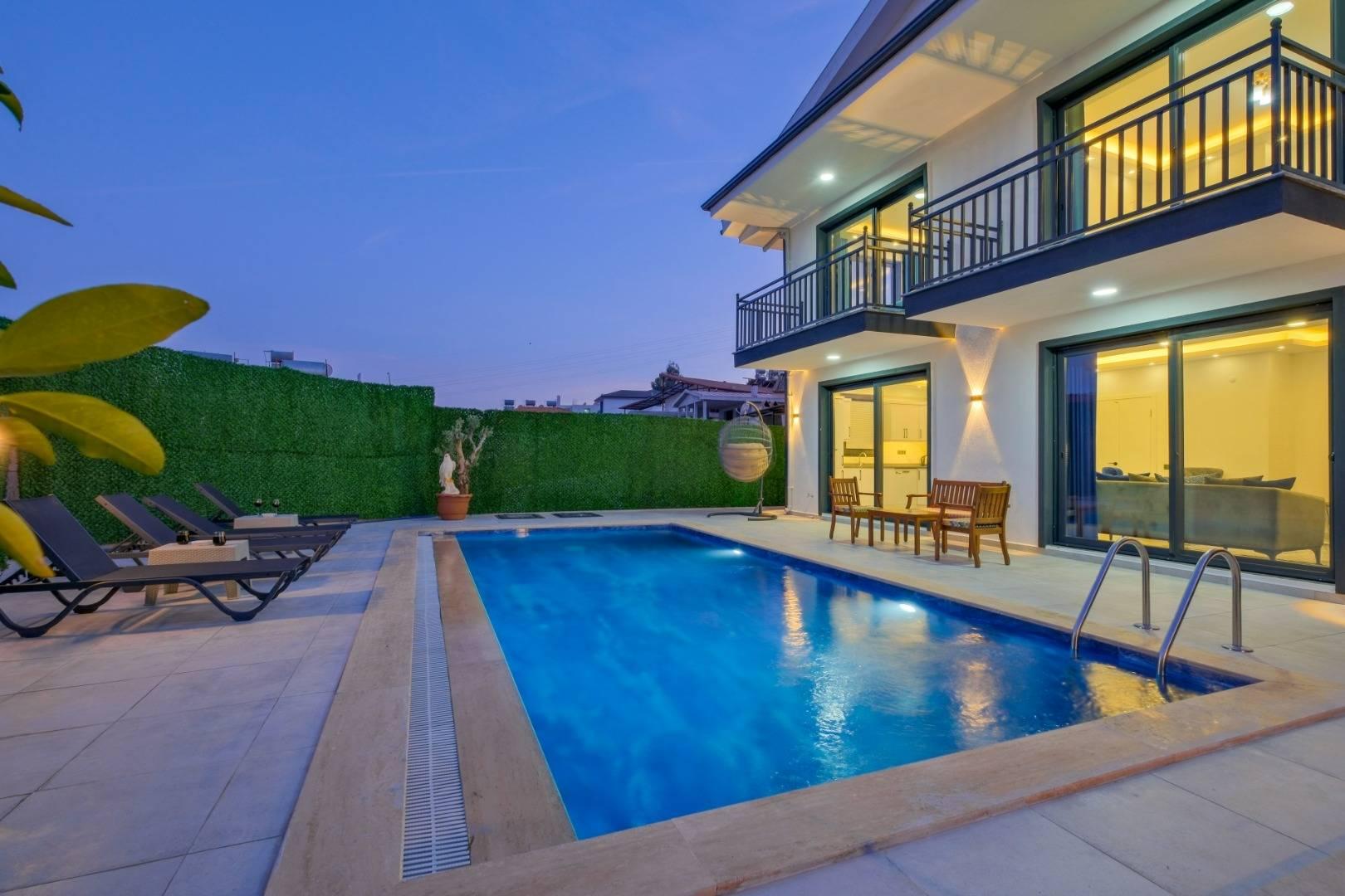 Fethiye Karagedik'te Doğa İçerisinde, Özel Havuzlu, Modern Villa-41363