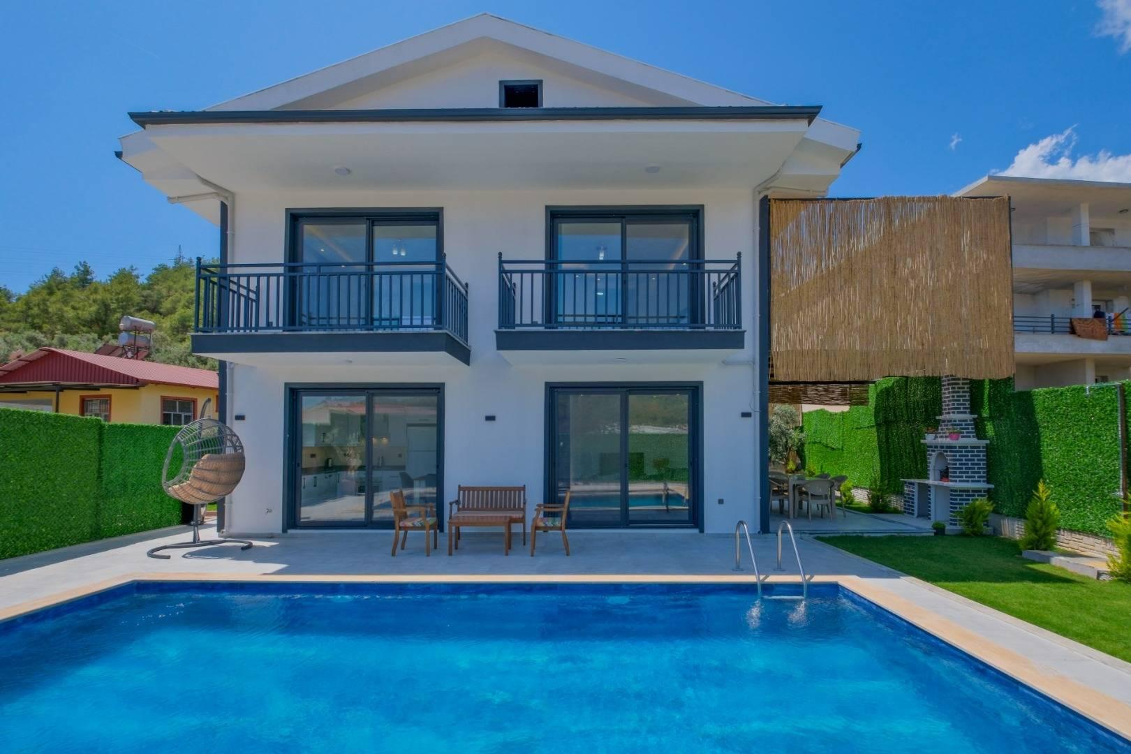 Fethiye Karagedik'te Doğa İçerisinde, Özel Havuzlu, Modern Villa-41363