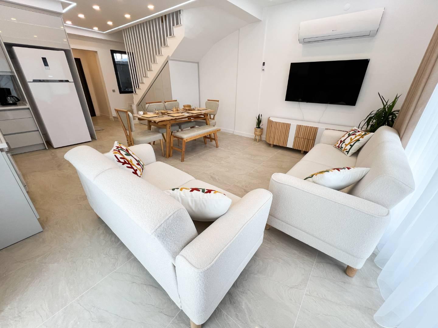 Fethiye Karagedik'te Bohem Tasarımlı, Özel Havuzlu, Olanaklı Villa-43502
