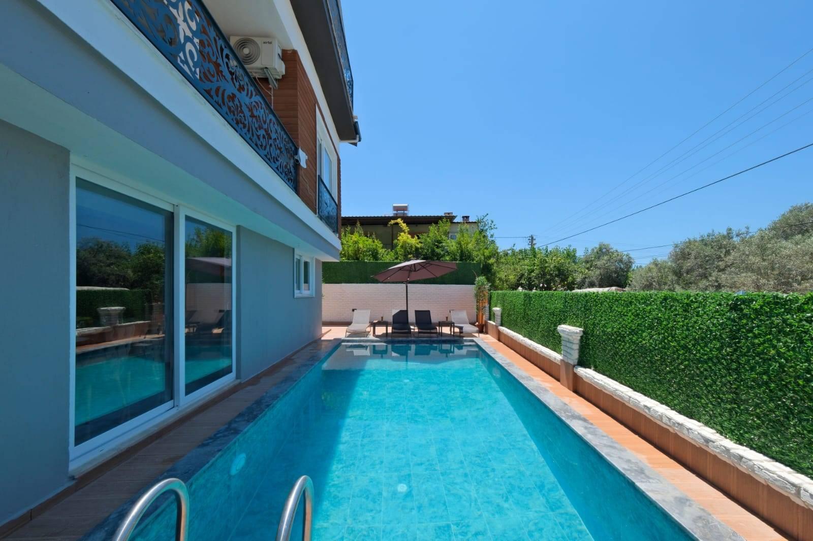 Fethiye Karagedik'te Göz Alıcı Doğada, Özel Havuzlu, Modern Villa-42337