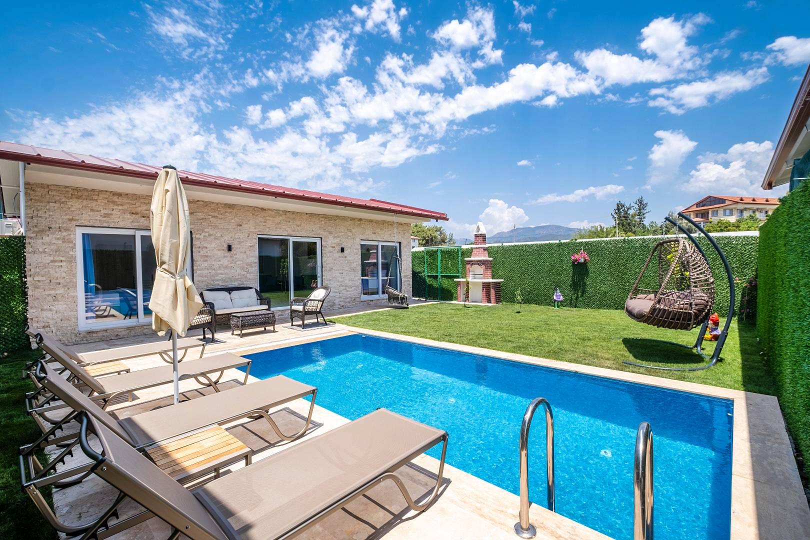 Fethiye Kargı'da Huzurlu Atmosferde, Özel Havuzlu, 4 Kişilik Villa-41837