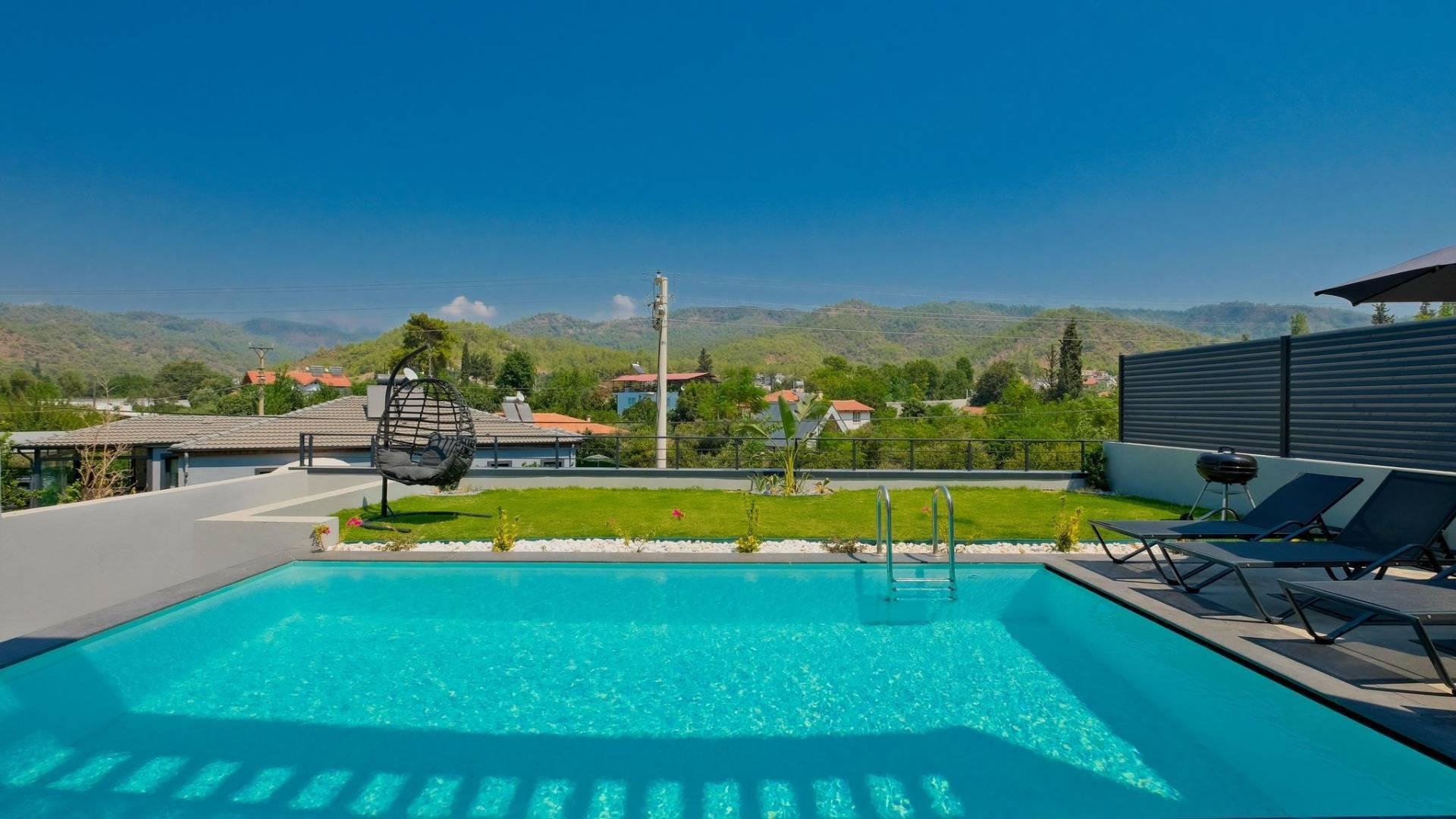 Fethiye Kargı'da Yeşillikler İçerisinde, Özel Havuzlu, Jakuzili Villa-41743