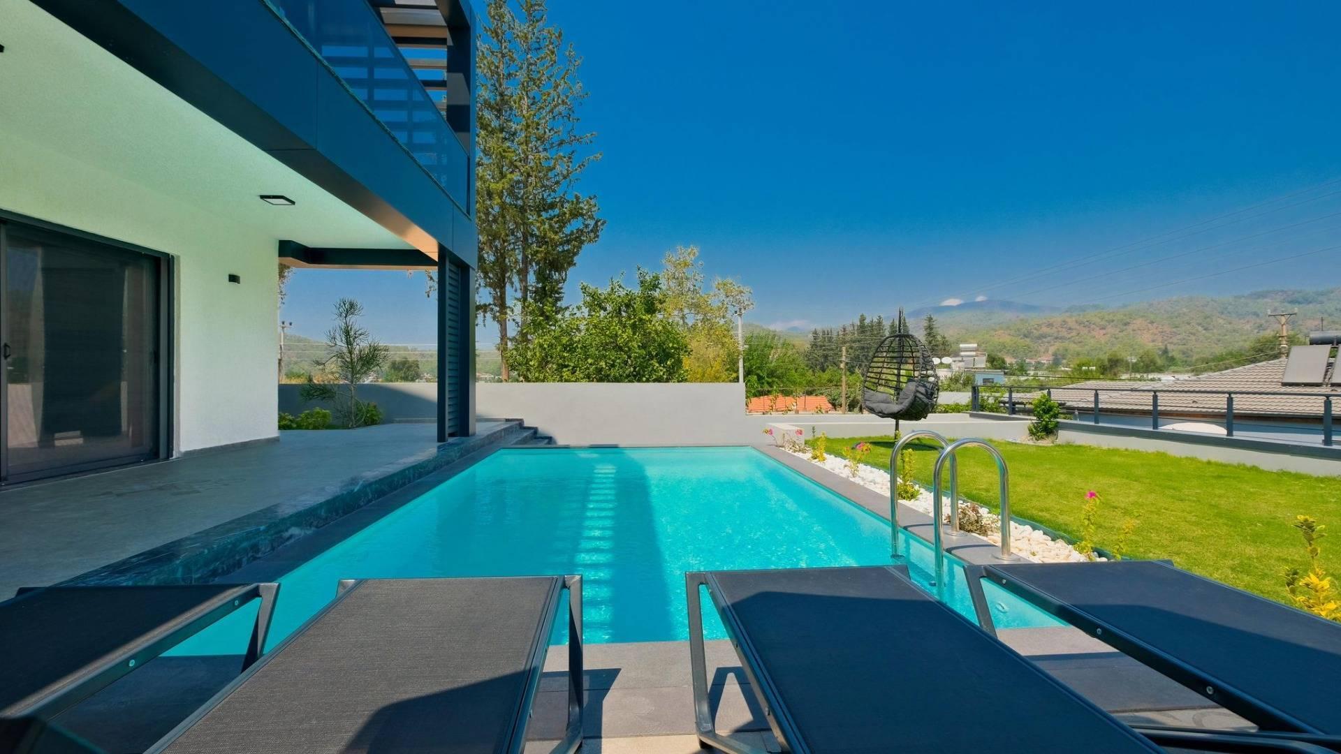 Fethiye Kargı'da Yeşillikler İçerisinde, Özel Havuzlu, Jakuzili Villa-41743