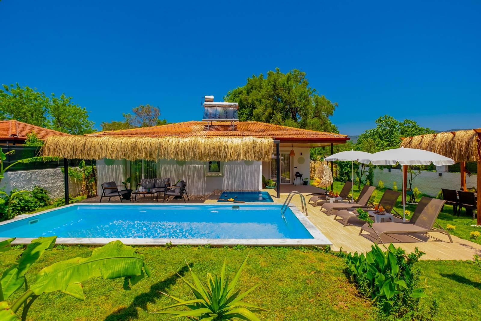 Fethiye Kayaköy'de Balayı Çiftlerine Uygun, Özel Havuzlu, 1+1 Villa-41836