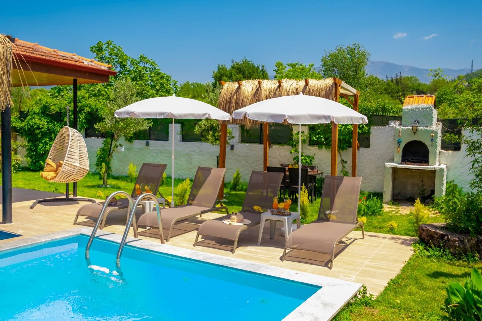 Fethiye Kayaköy'de Balayı Çiftlerine Uygun, Özel Havuzlu, 1+1 Villa-41836