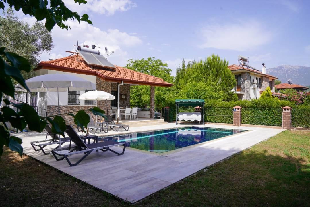 Fethiye Kayaköy'de Çekirdek Ailelere Uygun, Özel Havuzlu, 2+1 Villa-43586