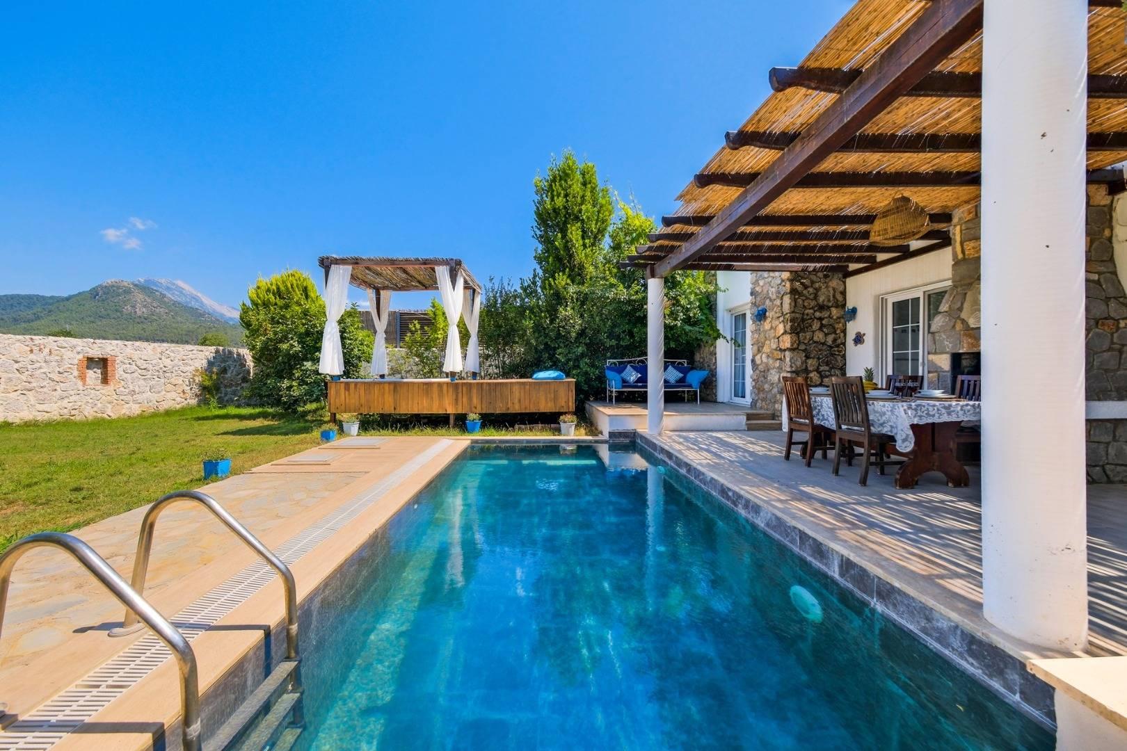 Fethiye Kayaköy'de Doğayla İç İçe, Özel Havuzlu, Jakuzili Villa-41057