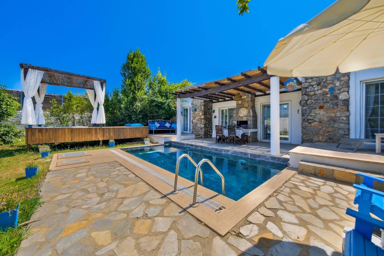 Fethiye Kayaköy'de Doğayla İç İçe, Özel Havuzlu, Jakuzili Villa-41057