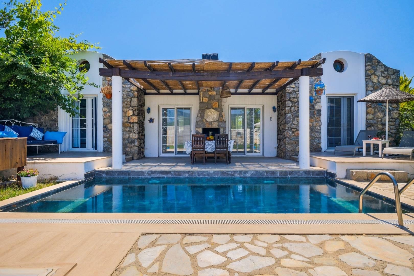 Fethiye Kayaköy'de Doğayla İç İçe, Özel Havuzlu, Jakuzili Villa-41057