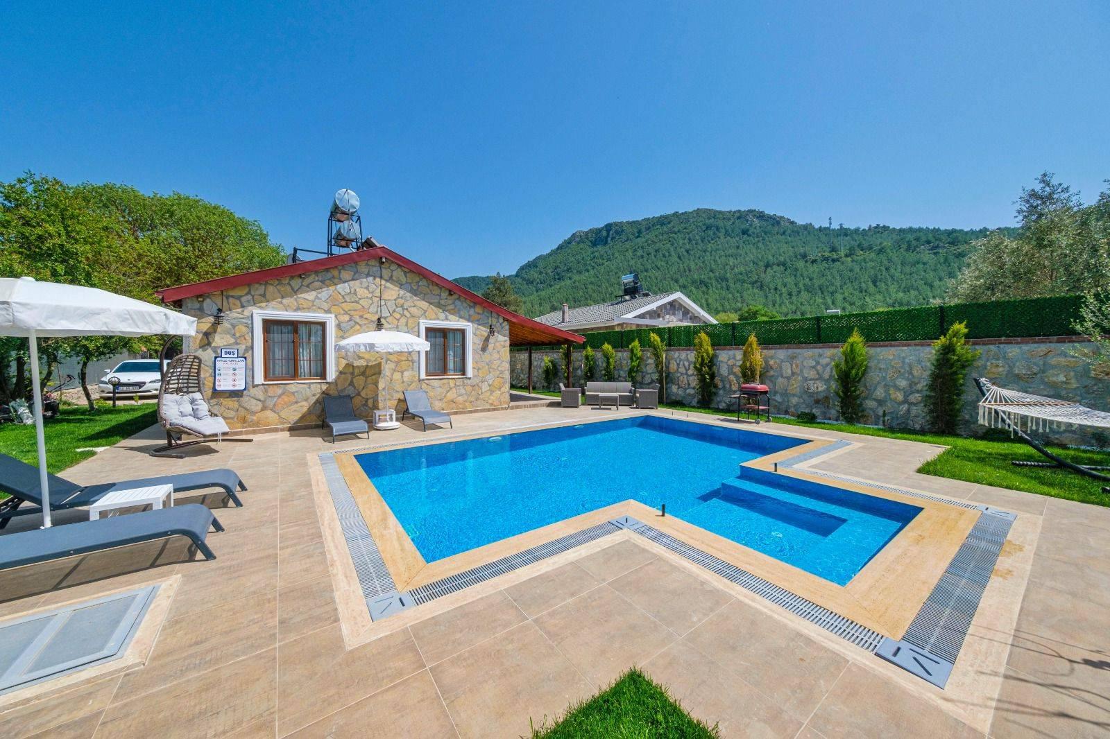 Fethiye Kayaköy'de Korunaklı, Özel Havuzlu, Konforlu Villa-43076