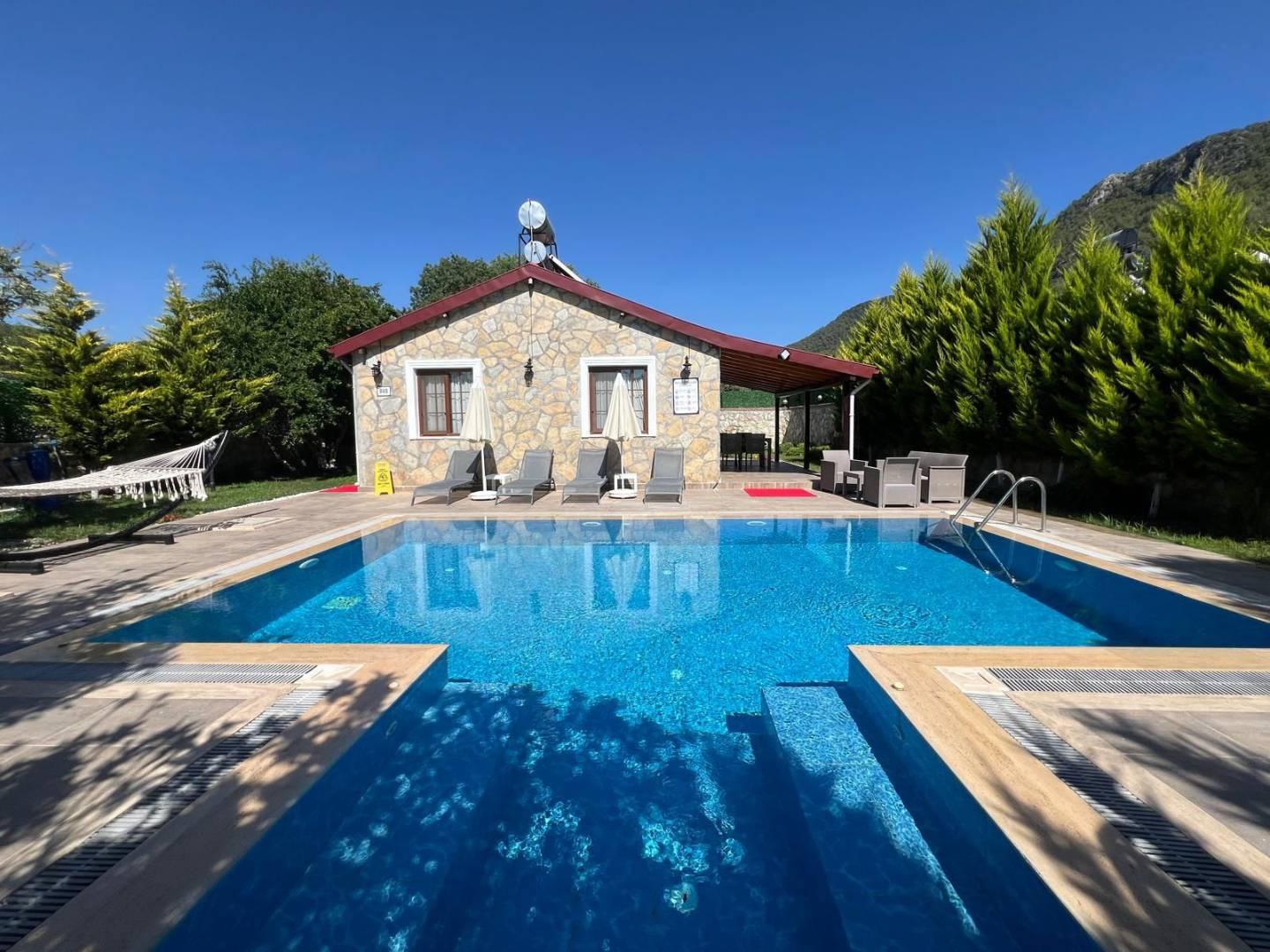 Fethiye Kayaköy'de Korunaklı, Özel Havuzlu, Konforlu Villa-43076