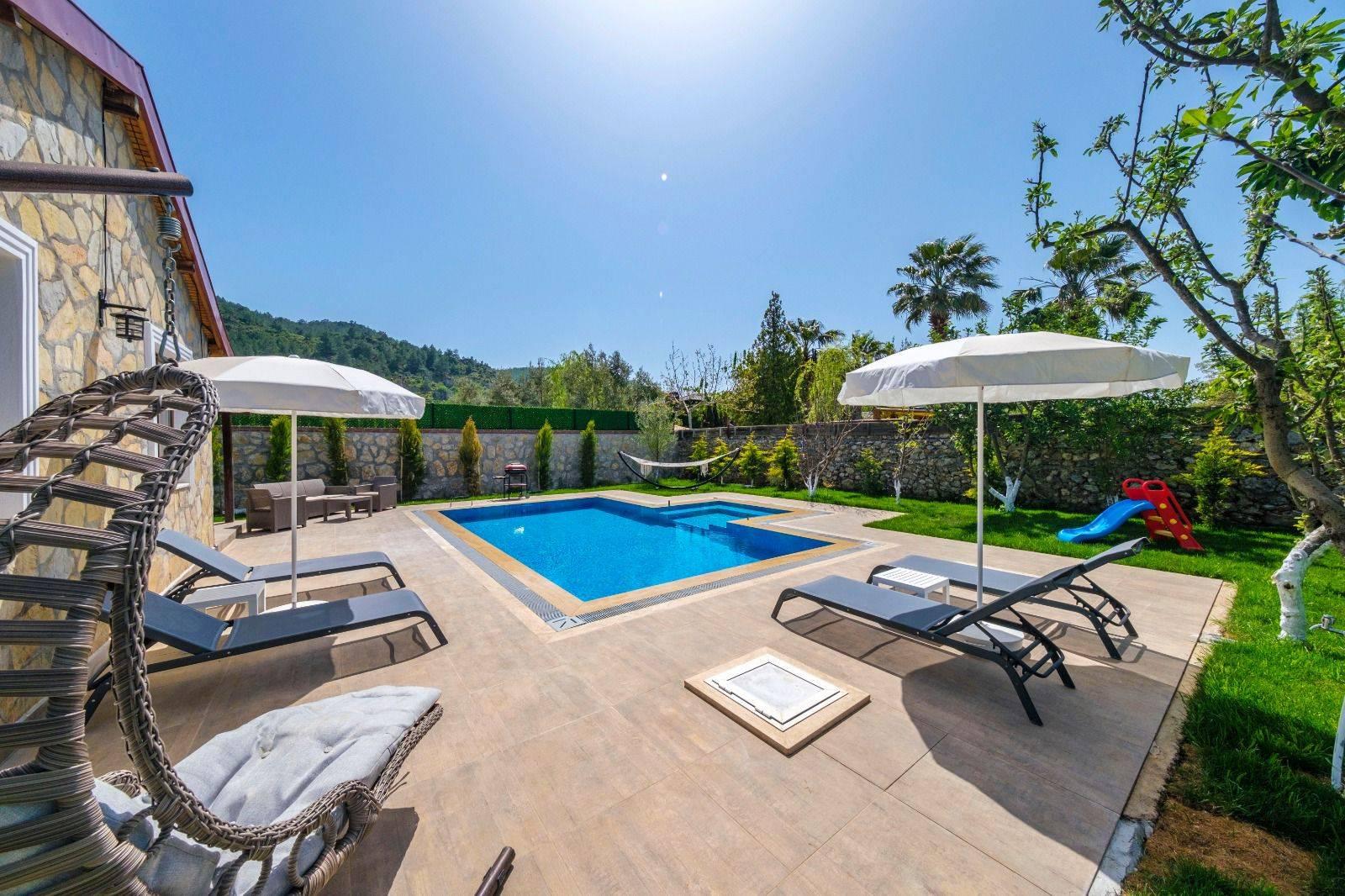 Fethiye Kayaköy'de Korunaklı, Özel Havuzlu, Konforlu Villa-43076