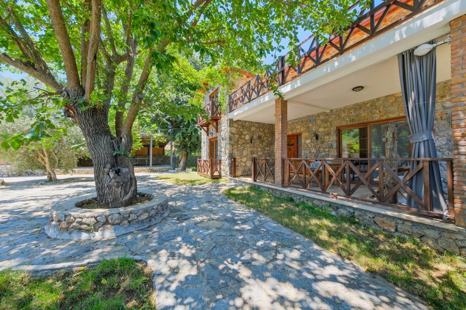 Fethiye Kayaköy'de Muhteşem Bahçe İçerisinde, Özel Havuzlu, Taş Villa-41070