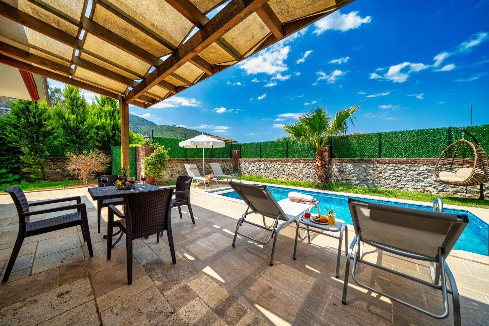 Fethiye Kayaköy'de Muhteşem Doğada, Özel Havuzlu, Konforlu Şık Villa-21038