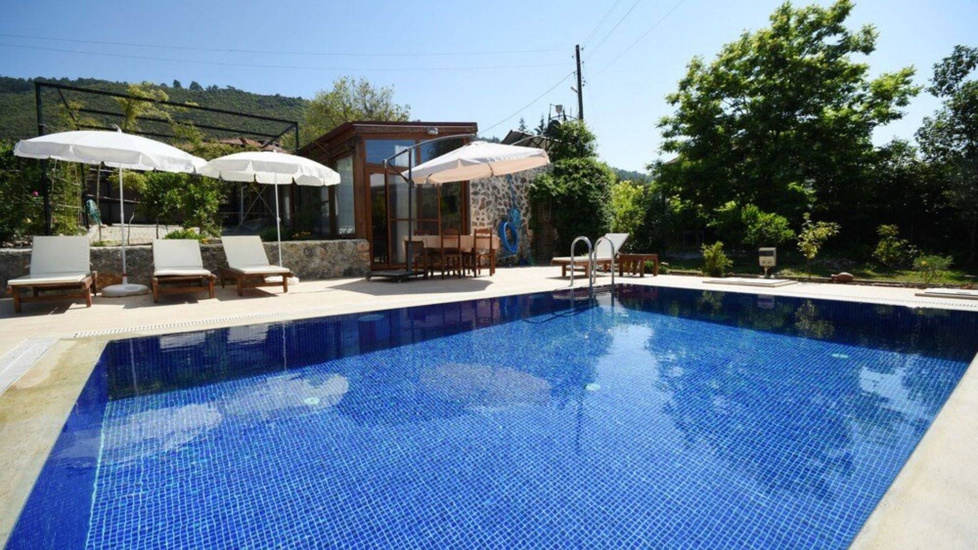 Fethiye Kayaköy'de Sakin Konumda, Özel Havuzlu, Modern Villa