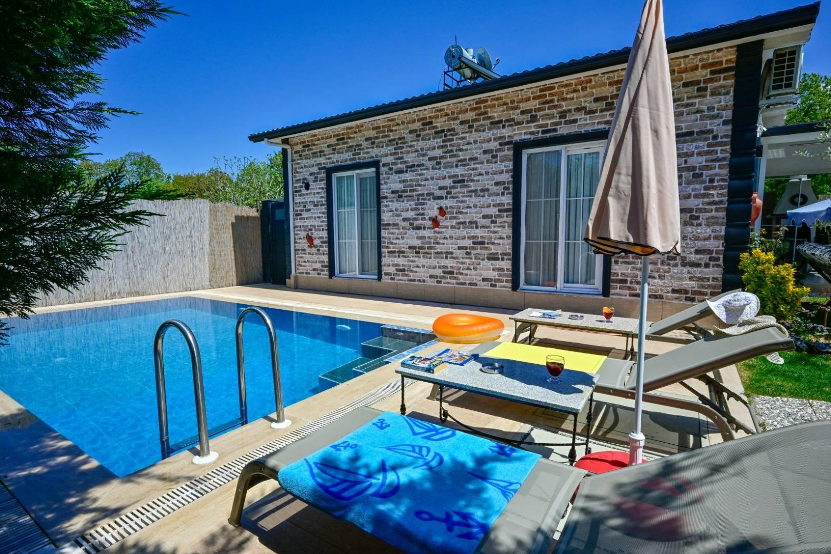 Fethiye Kayaköy'de Yeşillikler İçinde, Özel Havuzlu, Korunaklı Villa-41625