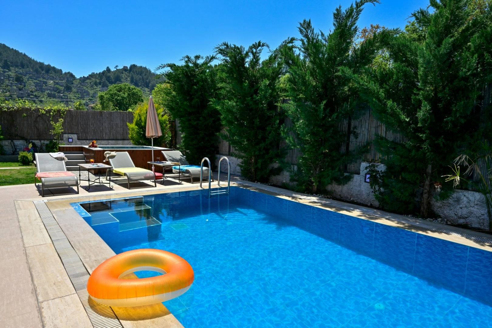 Fethiye Kayaköy'de Yeşillikler İçinde, Özel Havuzlu, Korunaklı Villa-41625