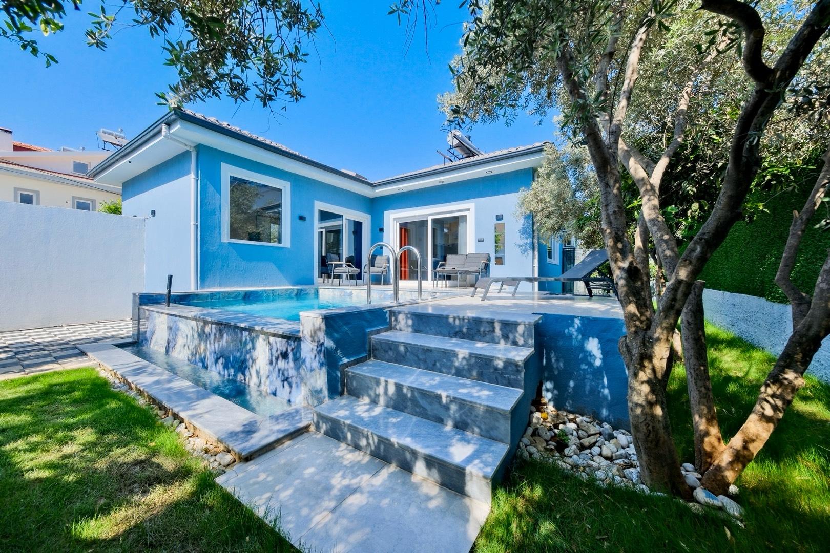 Fethiye Cami'de Çekirdek Ailelere Uygun, Özel Havuzlu, 2+1 Villa-42176