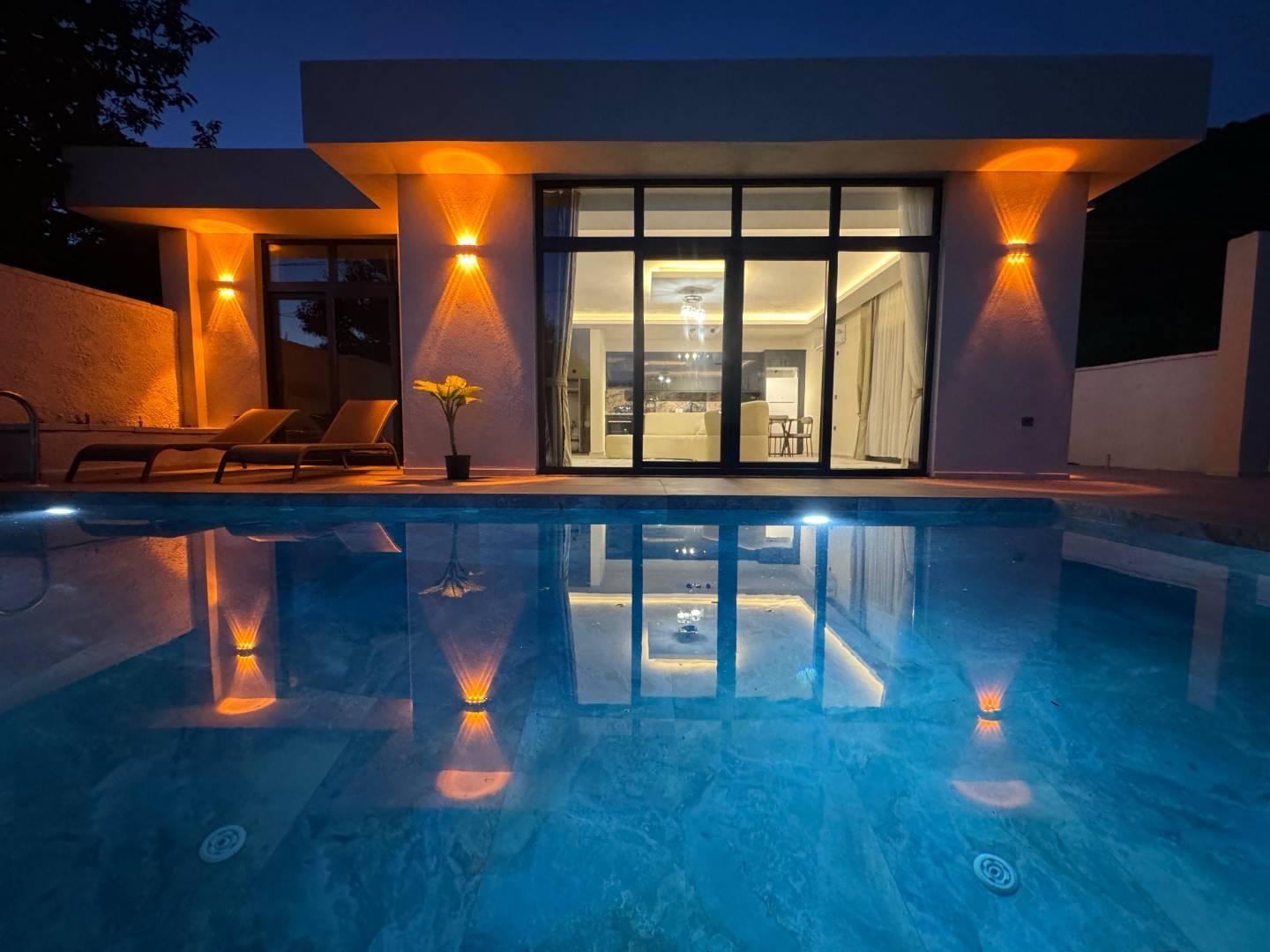 Fethiye Nif'te Minimalist Tasarımlı, Özel Havuzlu, Balayı Villası-43904