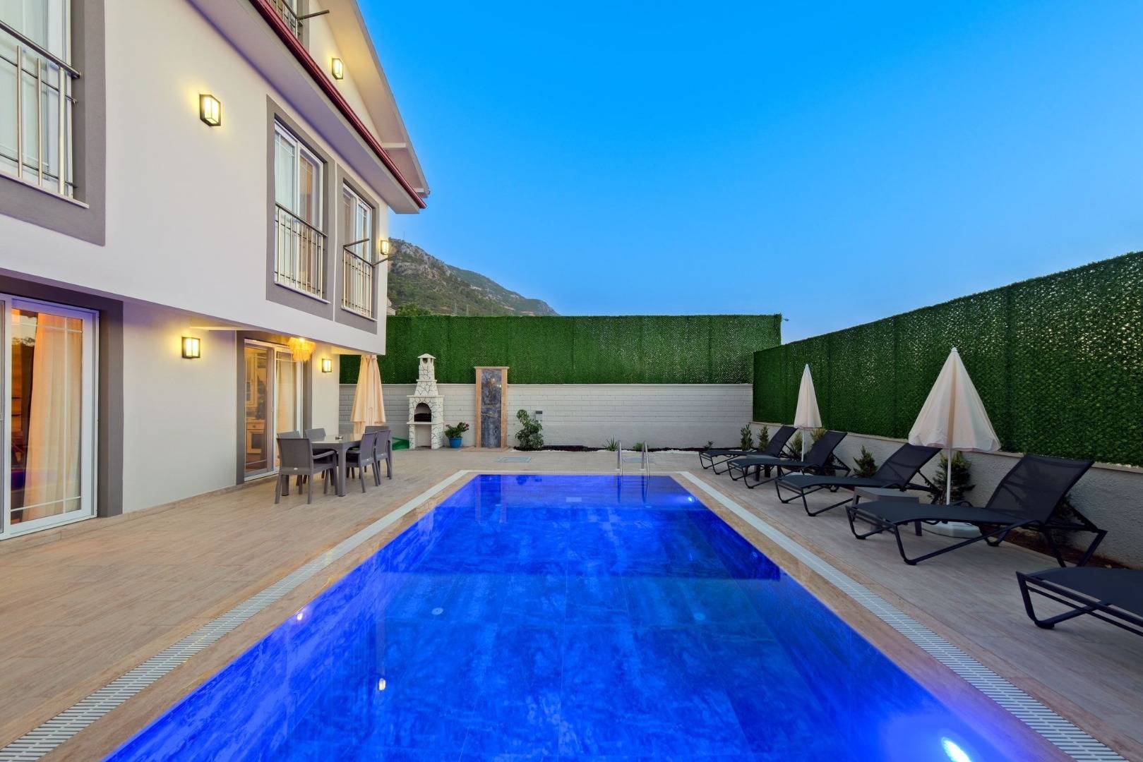 Fethiye Ölüdeniz'de Doğa İçerisinde, Özel Havuzlu, Konforlu Villa