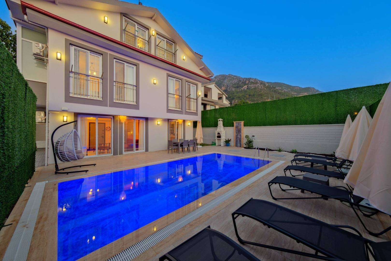 Fethiye Ölüdeniz'de Doğa İçerisinde, Özel Havuzlu, Konforlu Villa