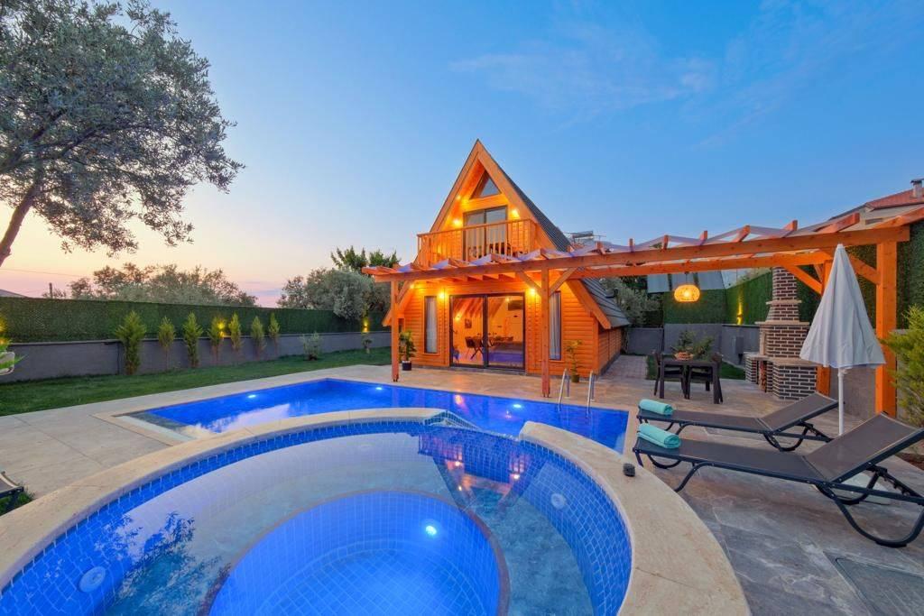 Fethiye Ölüdeniz'de Enfes Doğada, Özel Havuzlu, Şık Bungalov-41897