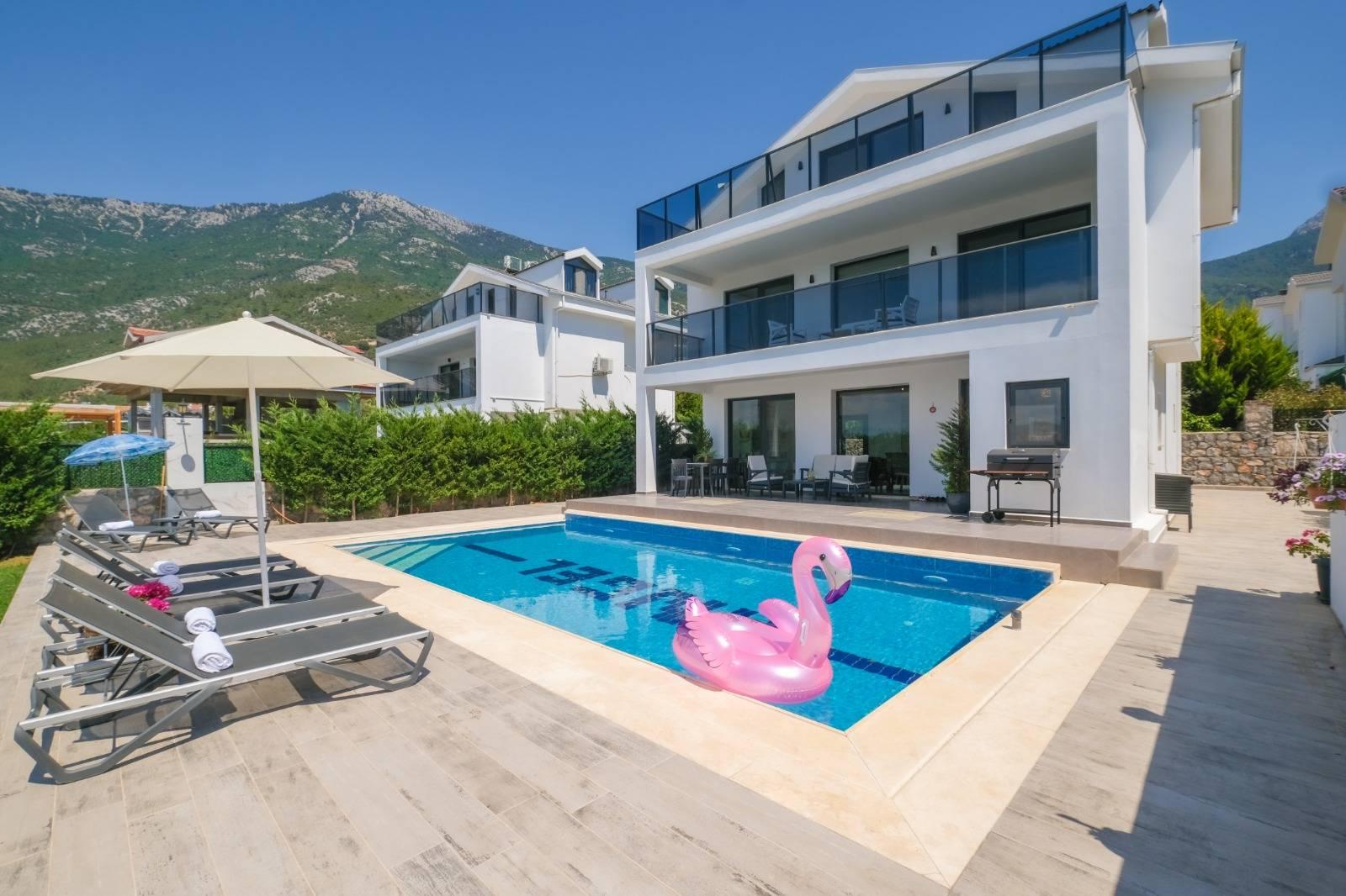 Fethiye Ölüdeniz'de Ferah Alanlara Sahip, Özel Havuzlu, Estetik Villa-33284