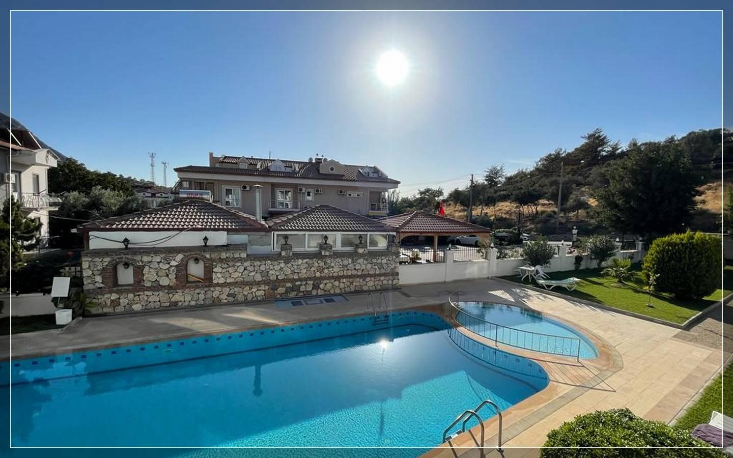 Fethiye Ölüdeniz'de Merkezi Konumda, Ortak Havuzlu, 2+1 Apart-42466