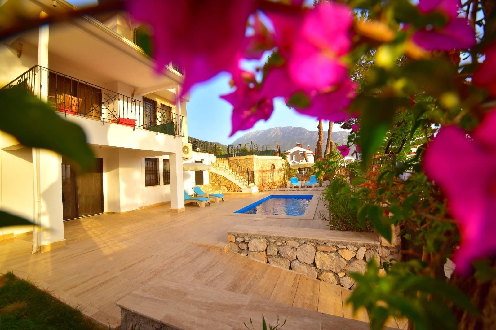 Fethiye Ölüdeniz'de Merkezi Konumda, Özel Havuzlu, 4 Kişilik Villa-41571