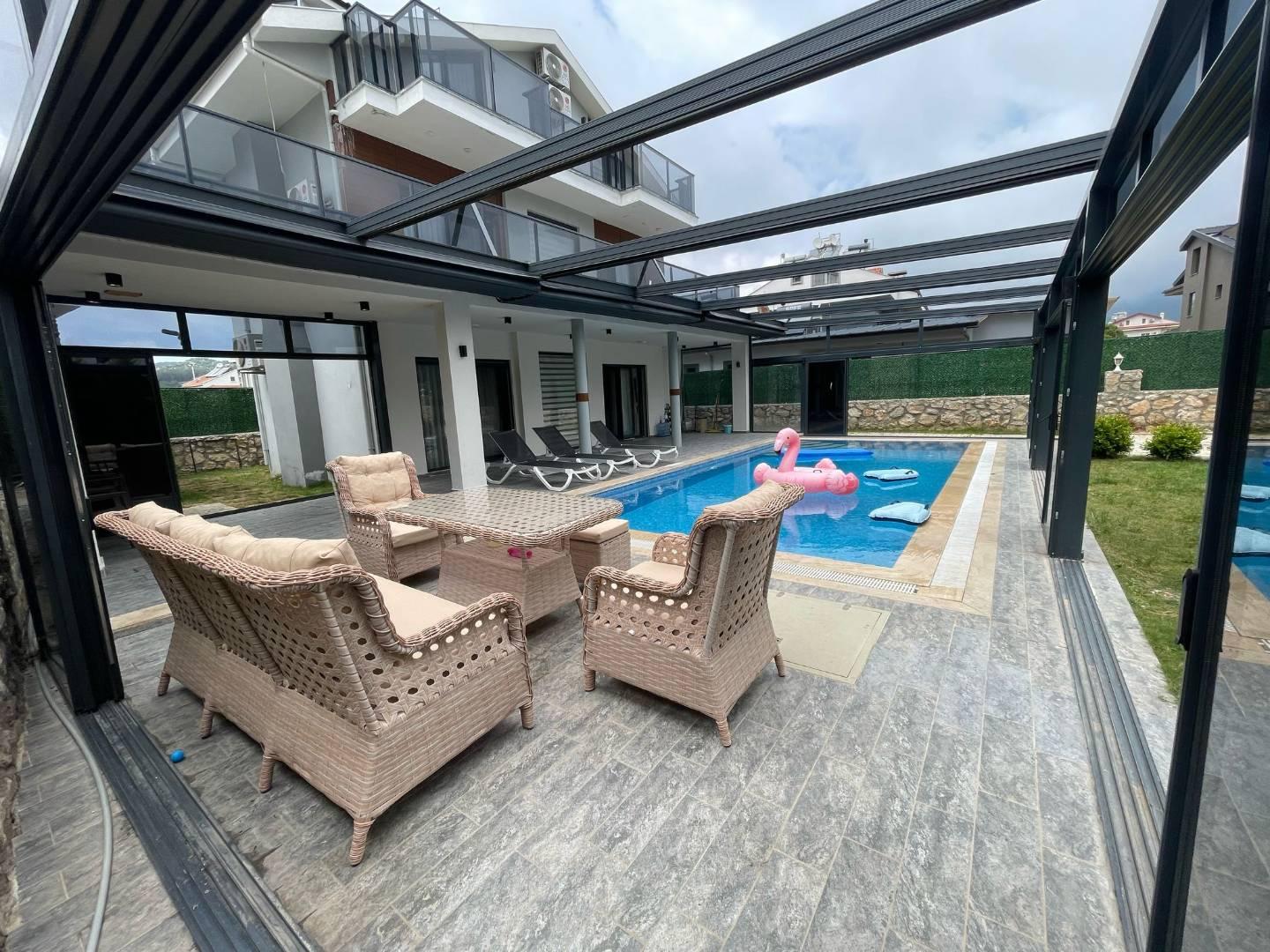 Fethiye Ölüdeniz'de Merkezi Konumda, Özel Havuzlu, Lüks Villa-43321