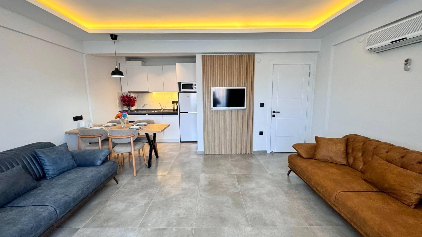 Fethiye Ölüdeniz'de Tesis İçerisinde, Ortak Havuzlu, Konforlu Suit-42665
