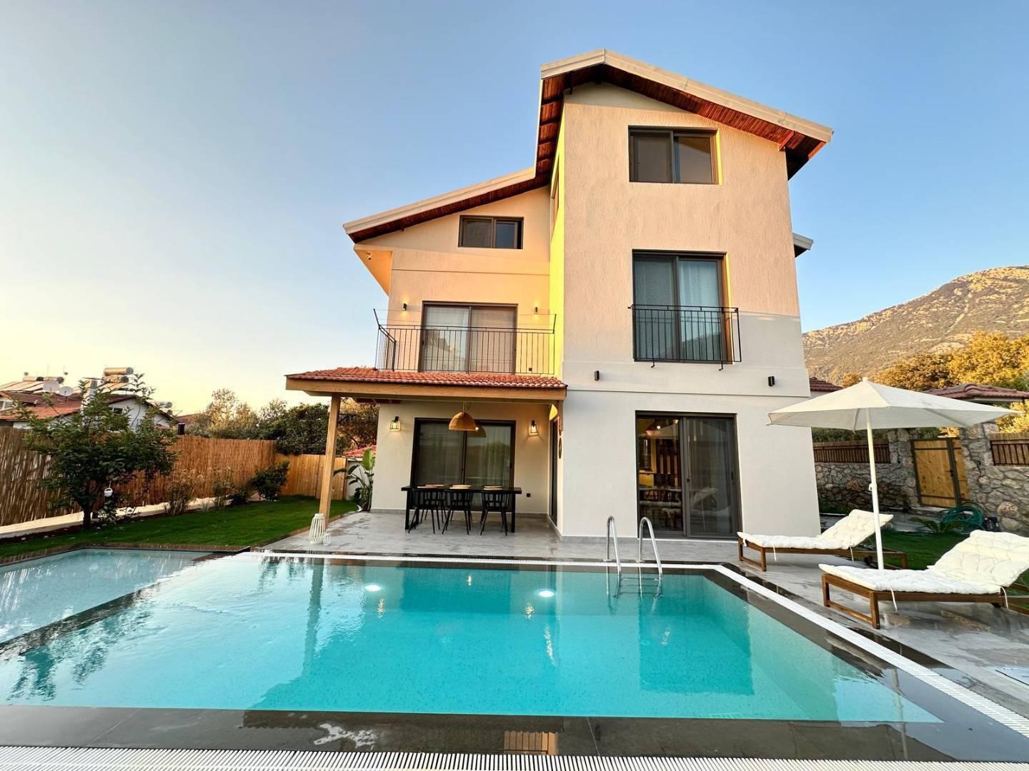 Fethiye Ölüzdeniz'de Bohem Tasarımlı, Özel Havuzlu, Lüks Villa-42328