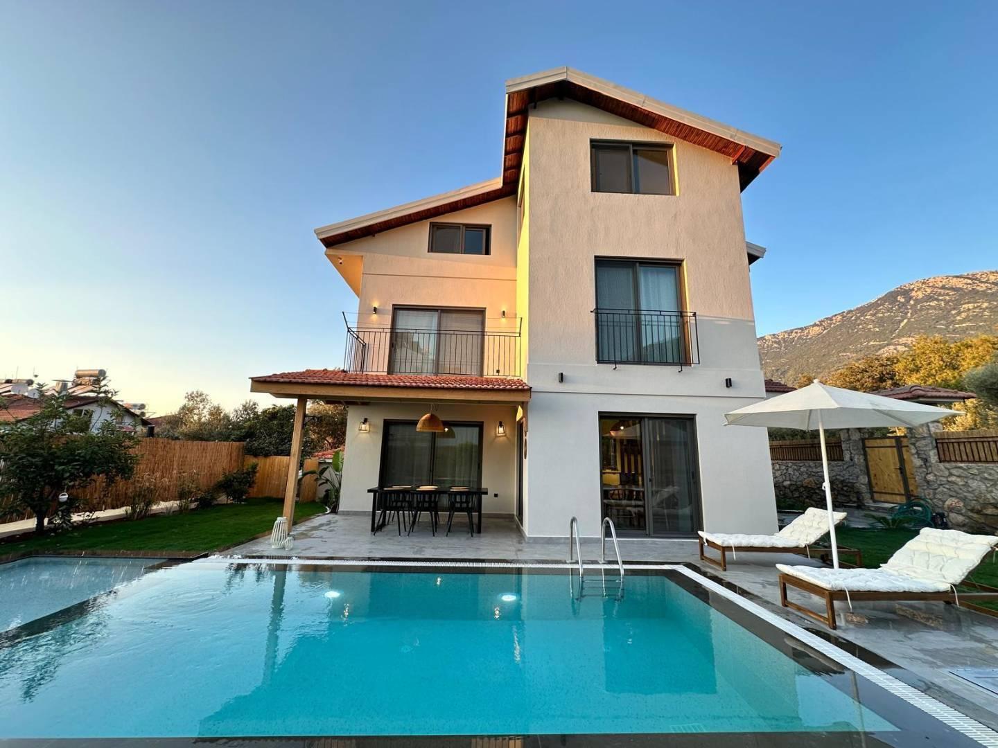 Fethiye Ölüzdeniz'de Bohem Tasarımlı, Özel Havuzlu, Lüks Villa-42328