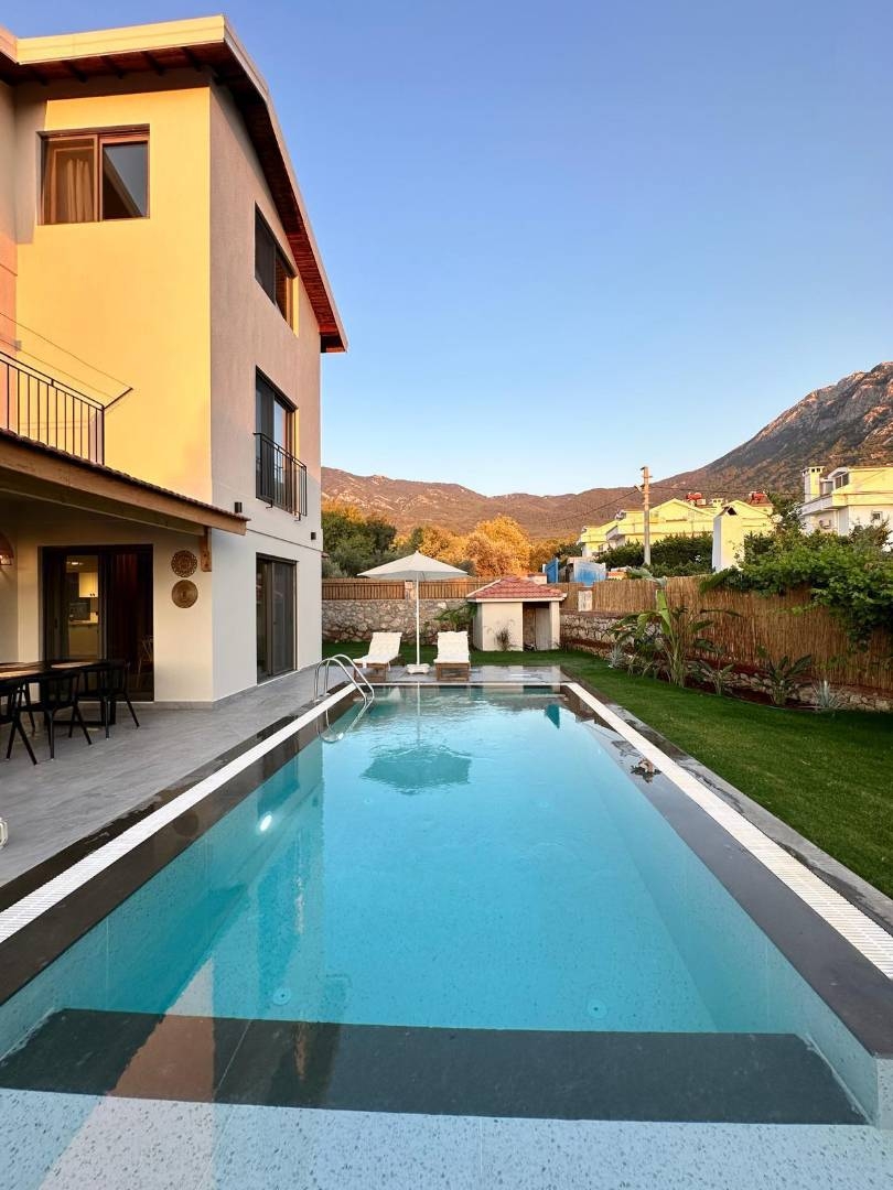 Fethiye Ölüzdeniz'de Bohem Tasarımlı, Özel Havuzlu, Lüks Villa