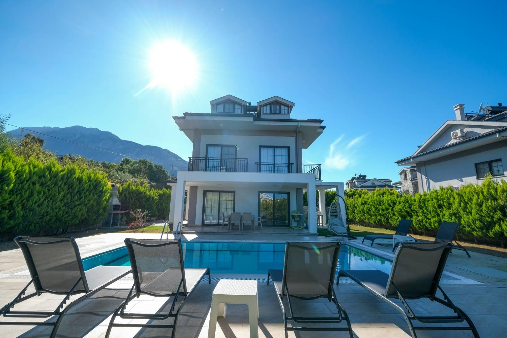 Fethiye Ölüdeniz'de Nezih Konumda, Özel Havuzlu, Lüks Villa-43246