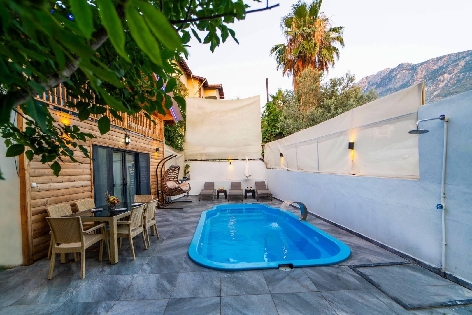 Fethiye Ölüdeniz'de Çekirdek Ailelere Uygun, Özel Havuzlu, 2+1 Villa-43601