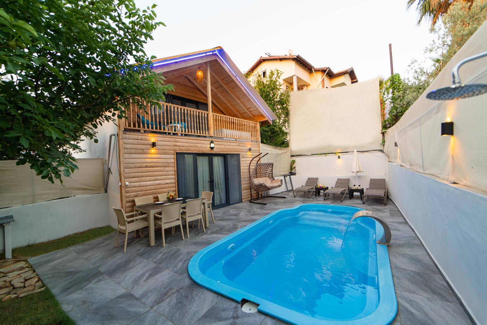 Fethiye Ölüdeniz'de Çekirdek Ailelere Uygun, Özel Havuzlu, 2+1 Villa-43601