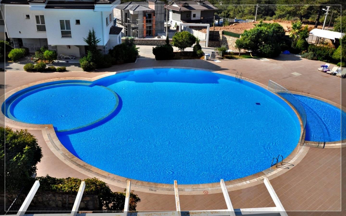 Fethiye Ovacık'ta Babadağ Manzaralı, Ortak Havuzlu, Kiralık Apart-42324