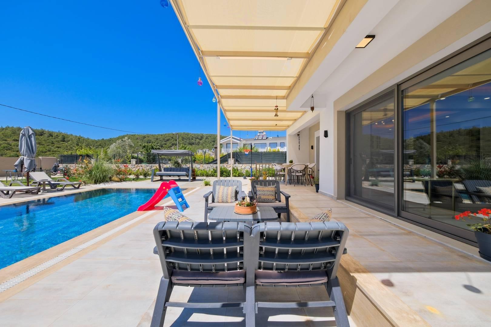 Fethiye Ölüdeniz'de Doğa İle İç İçe, Özel Havuzlu, Modern Villa-41191