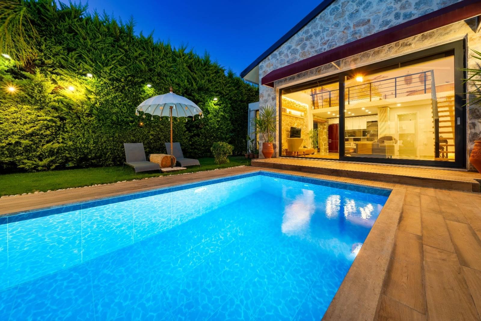 Fethiye Ölüdeniz'de Sakin Konumda, Özel Havuzlu, Konforlu Villa-41854