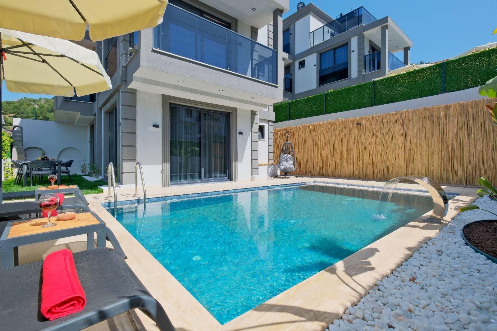 Fethiye Patlangıç'ta Doğayla Baş Başa, Özel Havuzlu, 3+1 Villa-42034
