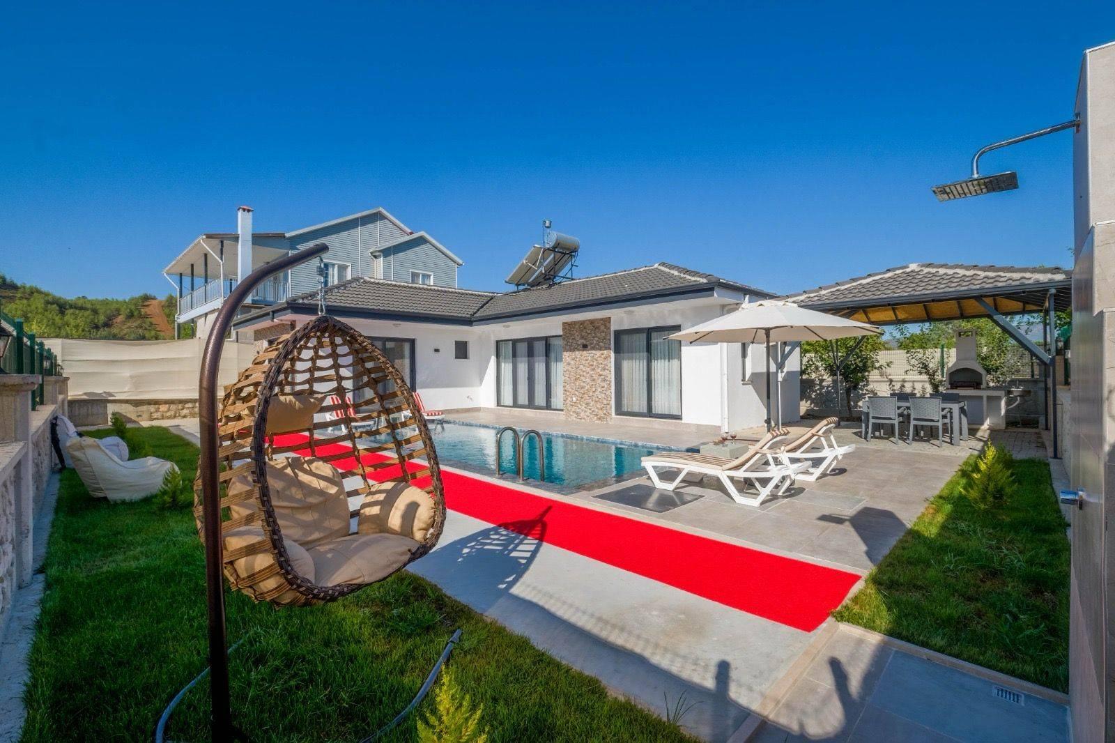 Muğla Seydikemer'de Gözlerden Uzak, Özel Havuzlu, Balayı Villası-41763