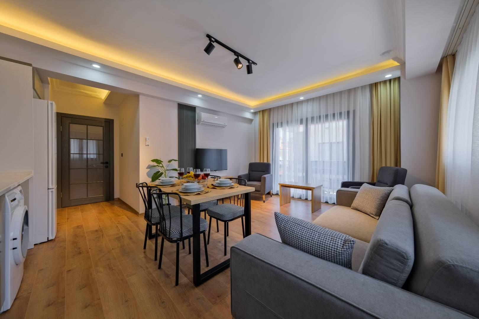 Fethiye Taşyaka'da Merkeze Yakın, 4 Kişilik, Konforlu Suit-43913