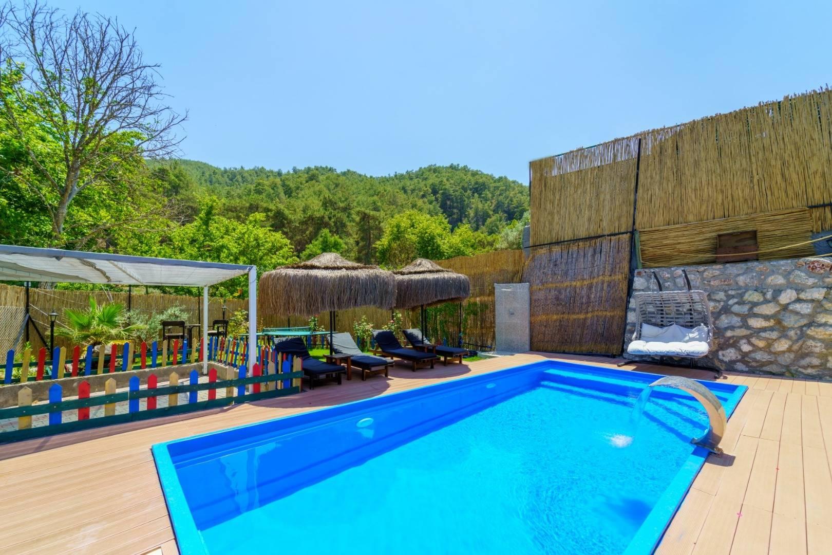 Muğla Fethiye'de Huzur Dolu Doğada, Özel Havuzlu, Kiralık Bungalov-41540