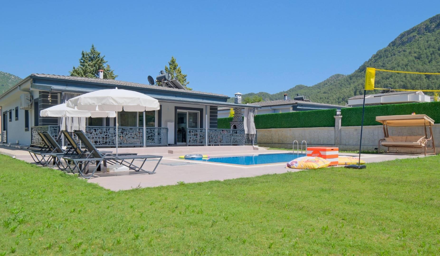Fethiye Yeşilüzümlü'de Doğa İçerisinde, Özel Havuzlu, 6 Kişilik Villa-42808