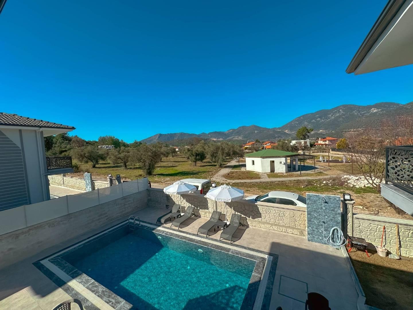 Fethiye Yeşilüzümlü'de Doğa İçerisinde, Özel Havuzlu, Konforlu Villa -35740